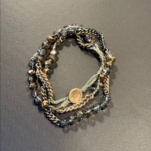 CHLOE & ISABEL Chain Beaded Necklace Crocheted